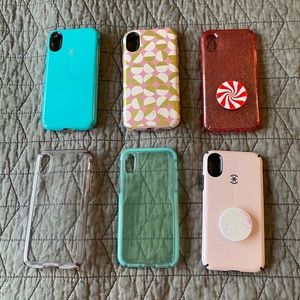 Lot of 6 iPhone X Phone Cases